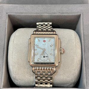 MIchele Stainless Steel Watch with 18 DIamonds